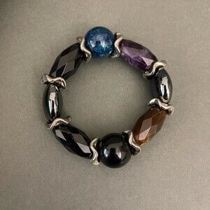 Multicolor Plastic Beads Women's Fashion Stretch Bracelet